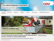 Tablet Screenshot of cdu-kv-pinneberg.de